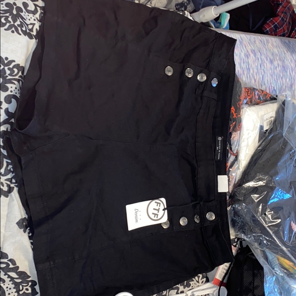 Black sailor shorts